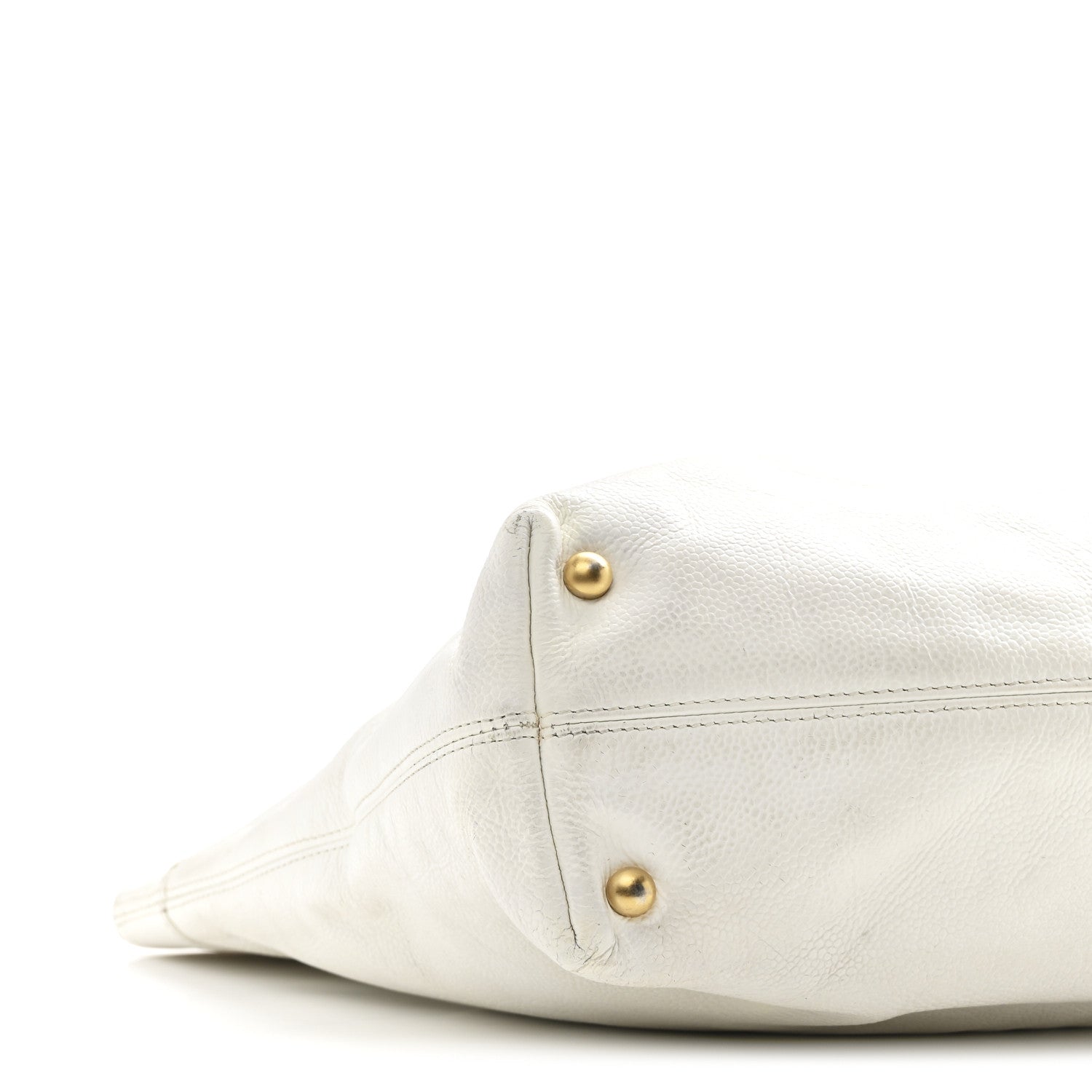 Chanel Caviar CC Timeless Tote White 9 of 10