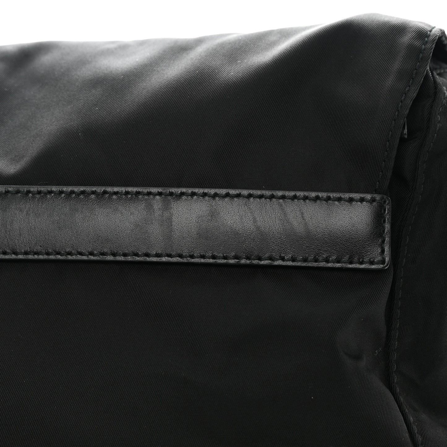 Tessuto Nylon Messenger Bag Black