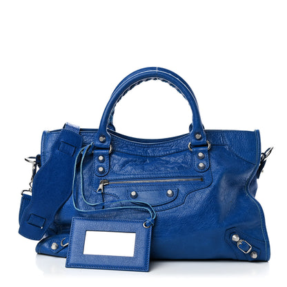Balenciaga Agneau Giant 12 Silver Hardware City Bleu Lazuli 3 of 11