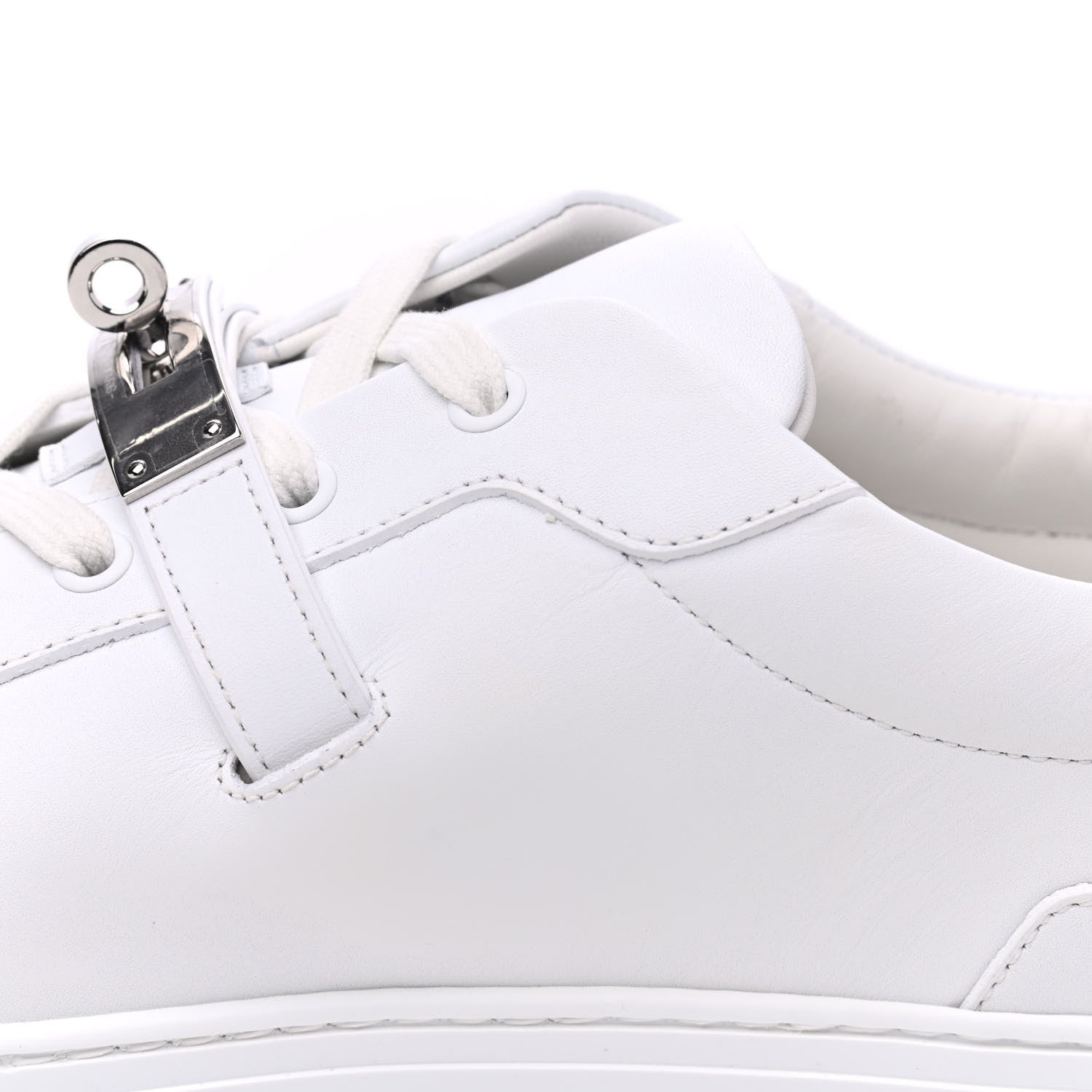 Hermes Calfskin Mens Day Sneakers 44 White 12 of 12