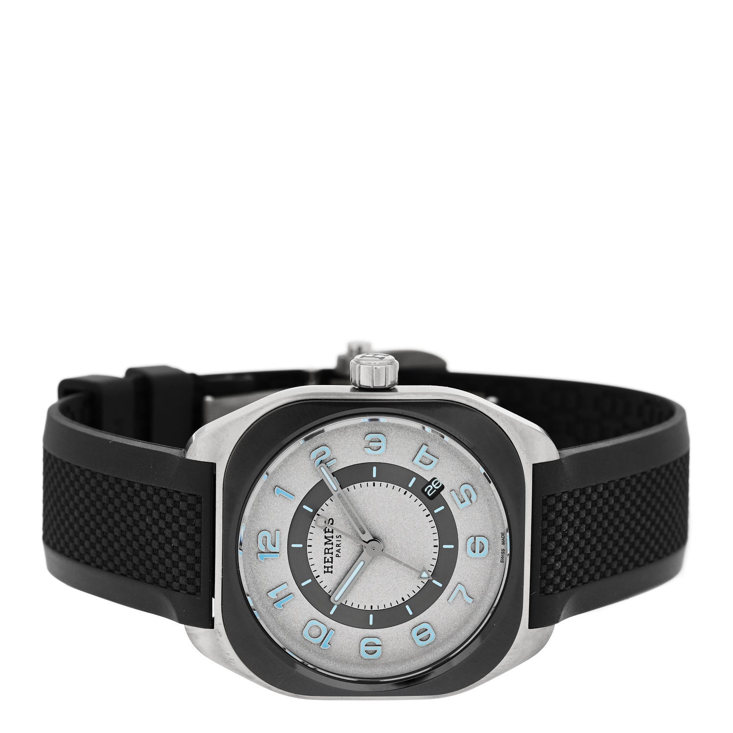 Titanium Rubber 39mm H08 Automatic Watch Gris Fonce
