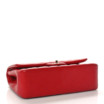 Chanel Caviar Quilted Jumbo Double Flap Red 4 of 10