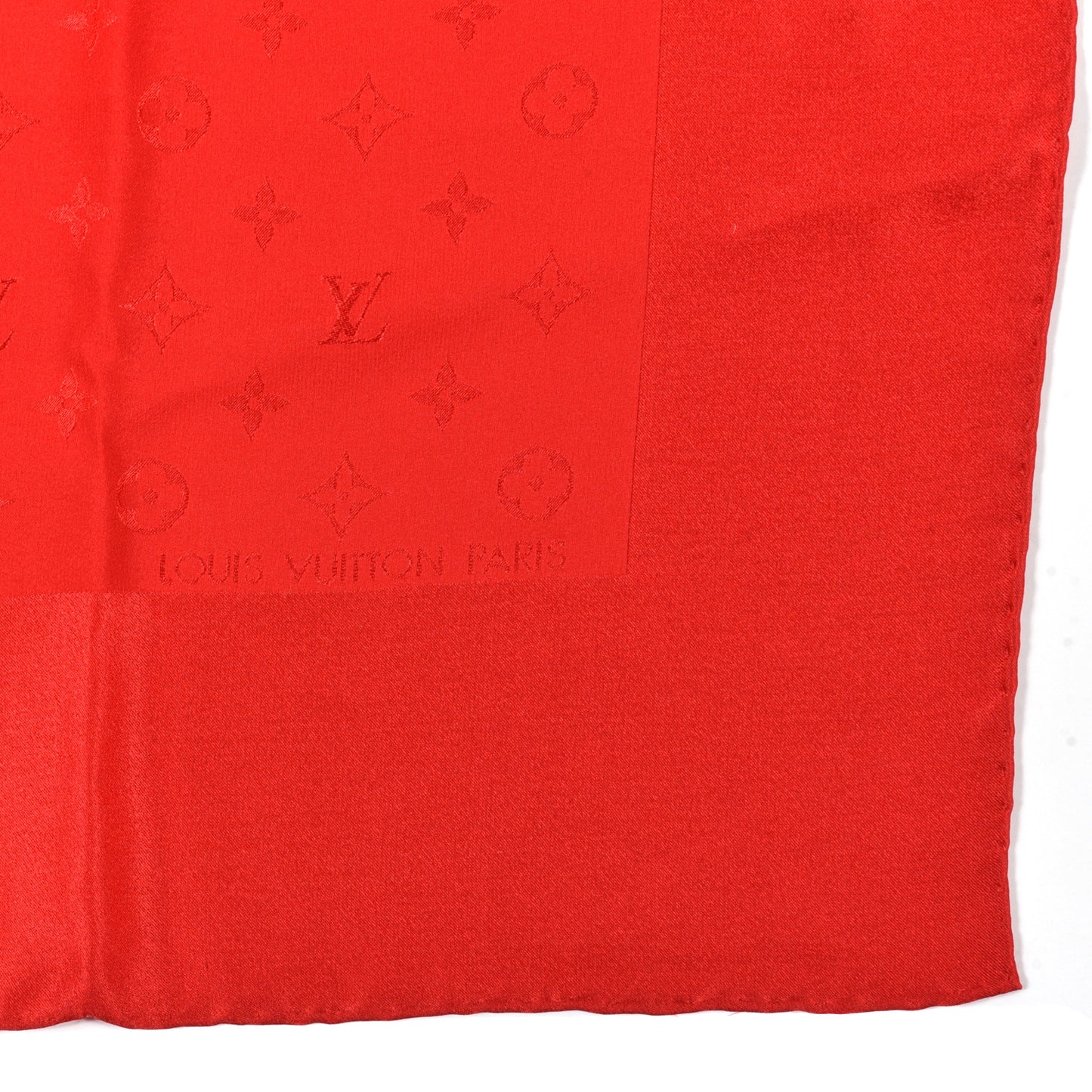 Silk Monogram Scarf Rouge