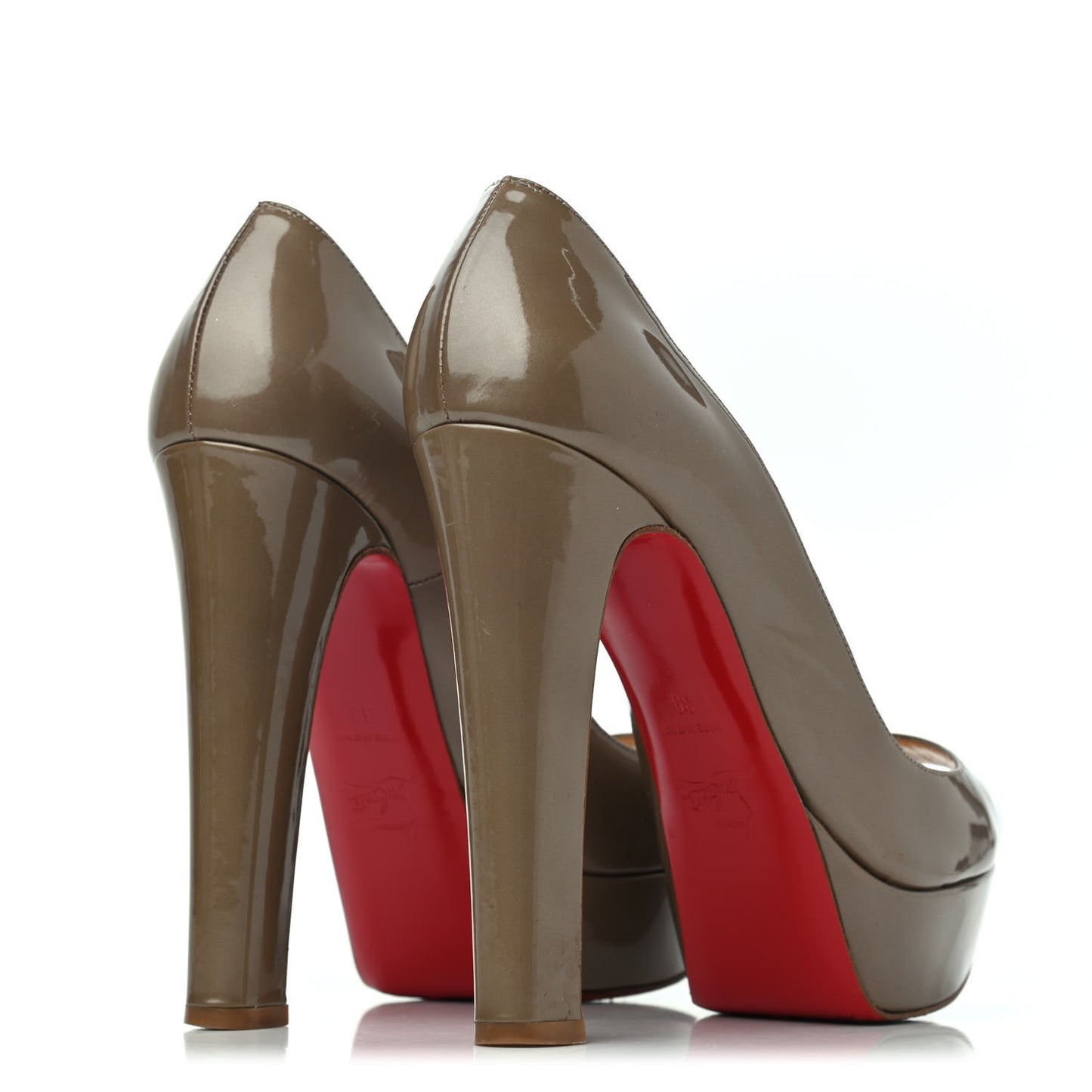 Patent Bambou 140 Pumps 39 Oyster