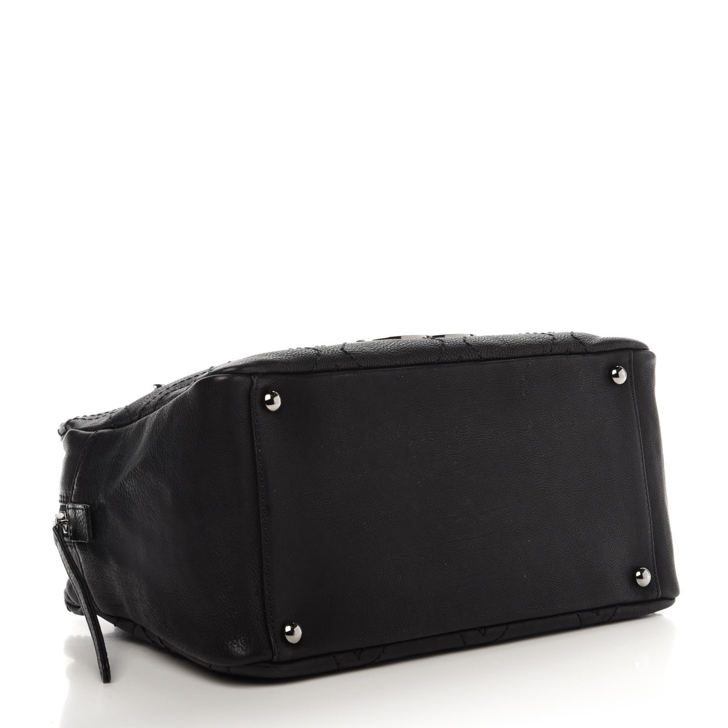 Chanel Calfskin Diamond Stitch Tote Black 4 of 11