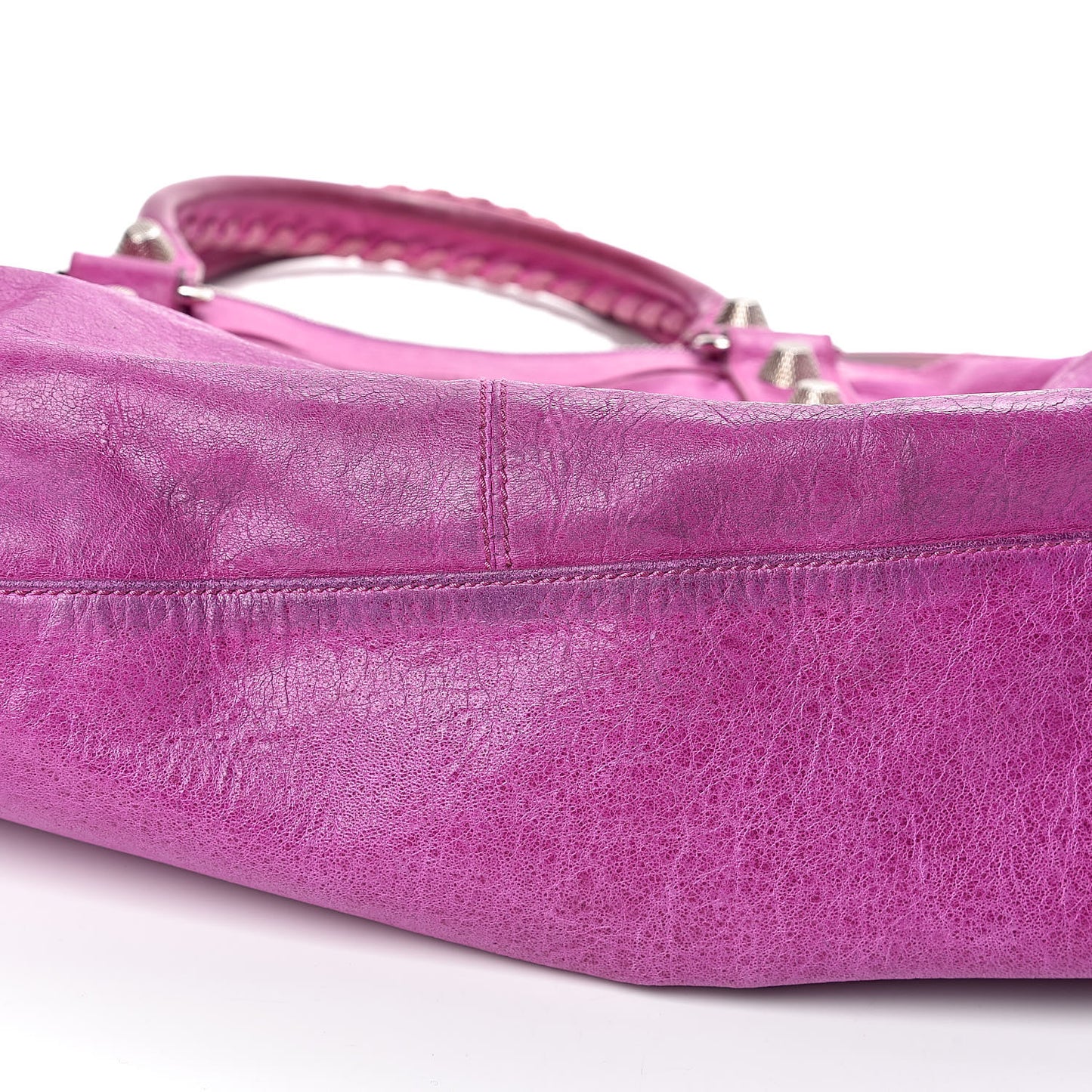 Agneau Giant 21 Silver Hardware Weekender Magenta