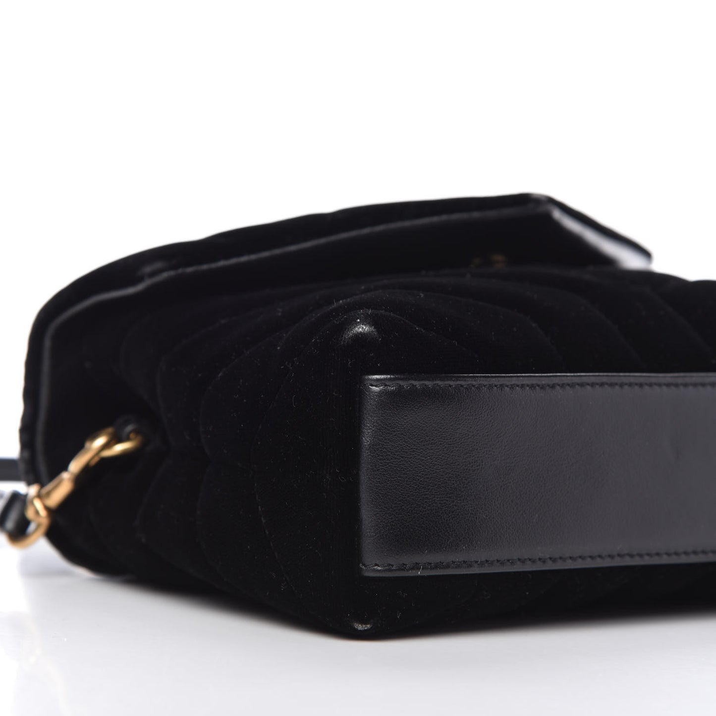 Velvet Y Quilted Monogram Toy Loulou Chain Satchel French Black