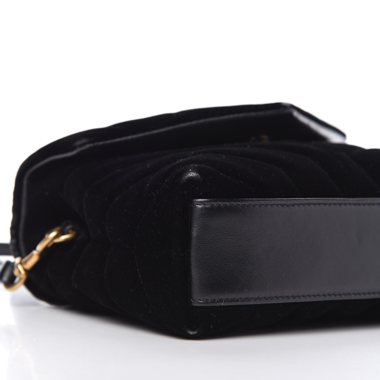 Saint Laurent Velvet Y Quilted Monogram Toy Loulou Chain Satchel French Black 6 of 10