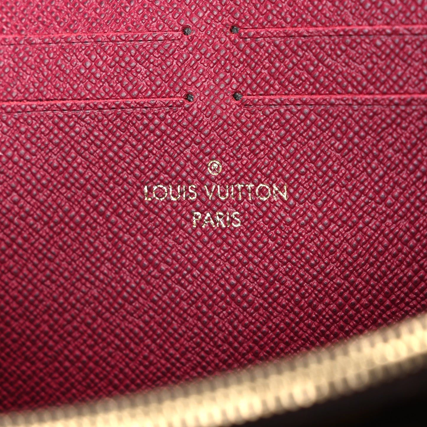 Monogram Clemence Wallet Fuchsia