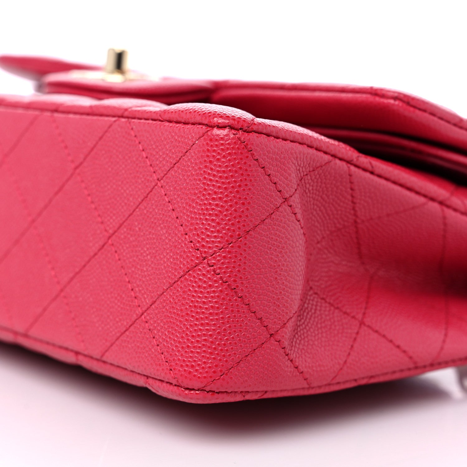 Chanel Caviar Quilted Small Double Flap Dark Pink 9 of 10