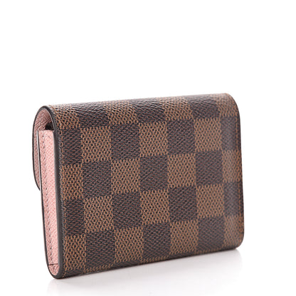 Louis Vuitton Damier Ebene Rosalie Coin Purse Rose Ballerine 3 of 8