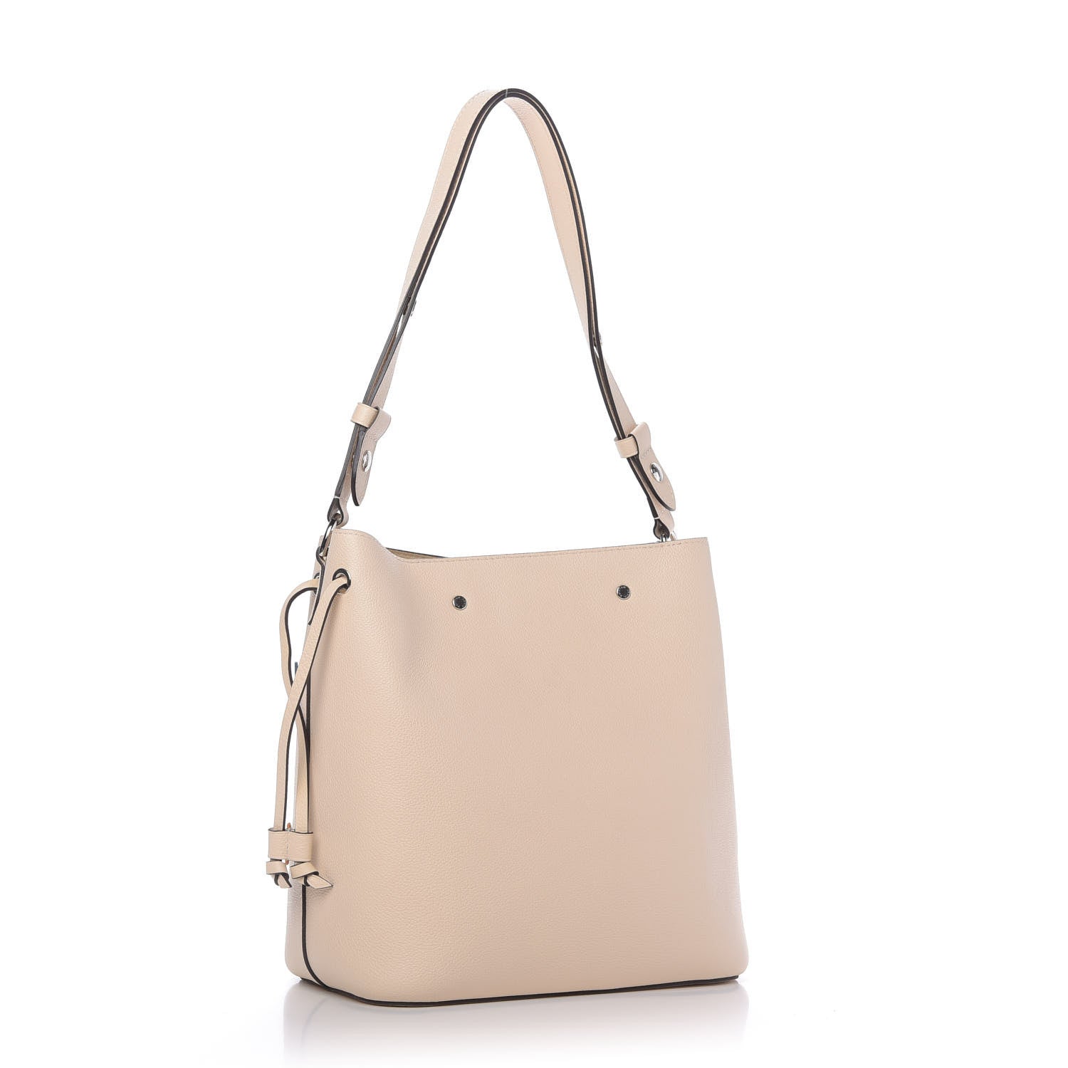 Louis Vuitton Calfskin Flowers Lockme Bucket Creme 3 of 9