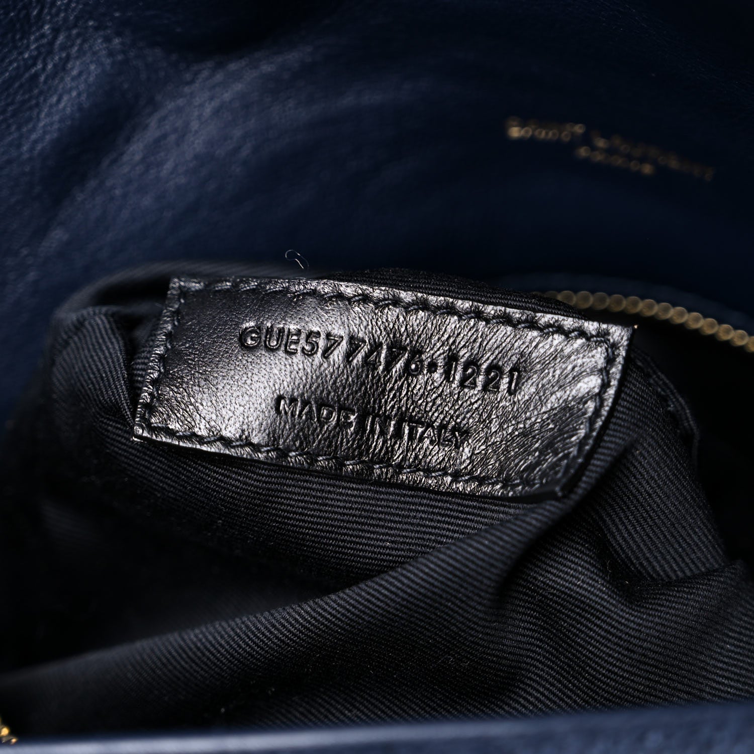 Saint Laurent Canvas Quilted Small Loulou Puffer Monogram Chain Satchel Marine 8 of 12