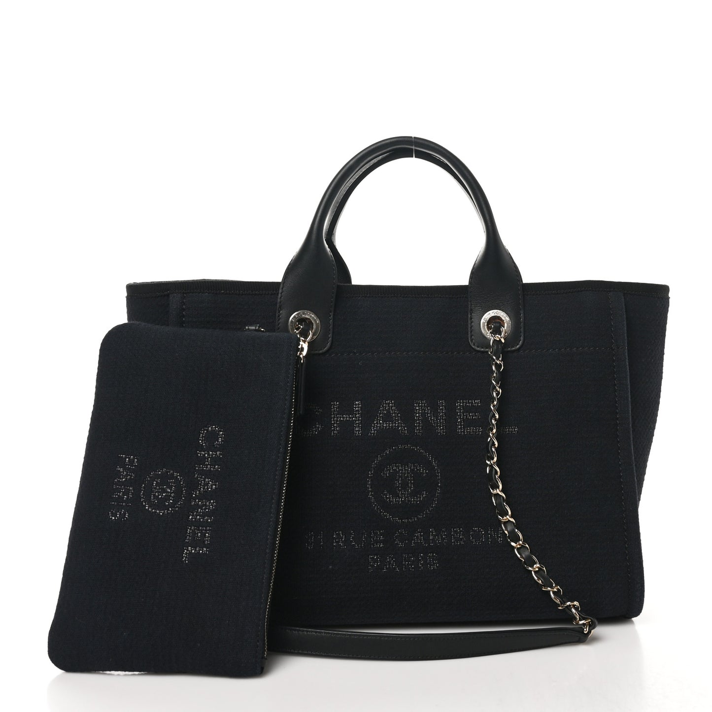 Mixed Fibers Medium Deauville Tote Black