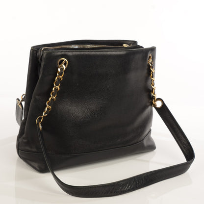 Chanel Caviar CC Shoulder Bag Black 3 of 10