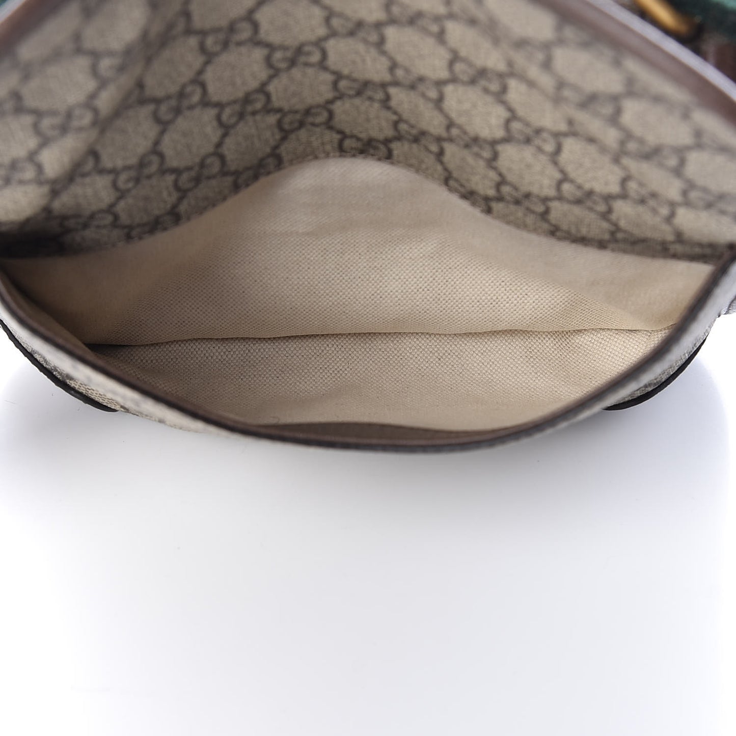 GG Supreme Monogram Web Small Neo Vintage Double Flap Messenger Bag Beige New Acero