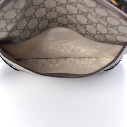 Gucci GG Supreme Monogram Web Small Neo Vintage Double Flap Messenger Bag Beige New Acero 6 of 12