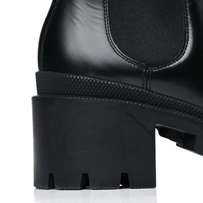 Gucci Calfskin Crystal GG Trip Chelsea Ankle Boots 39.5 Black 10 of 17