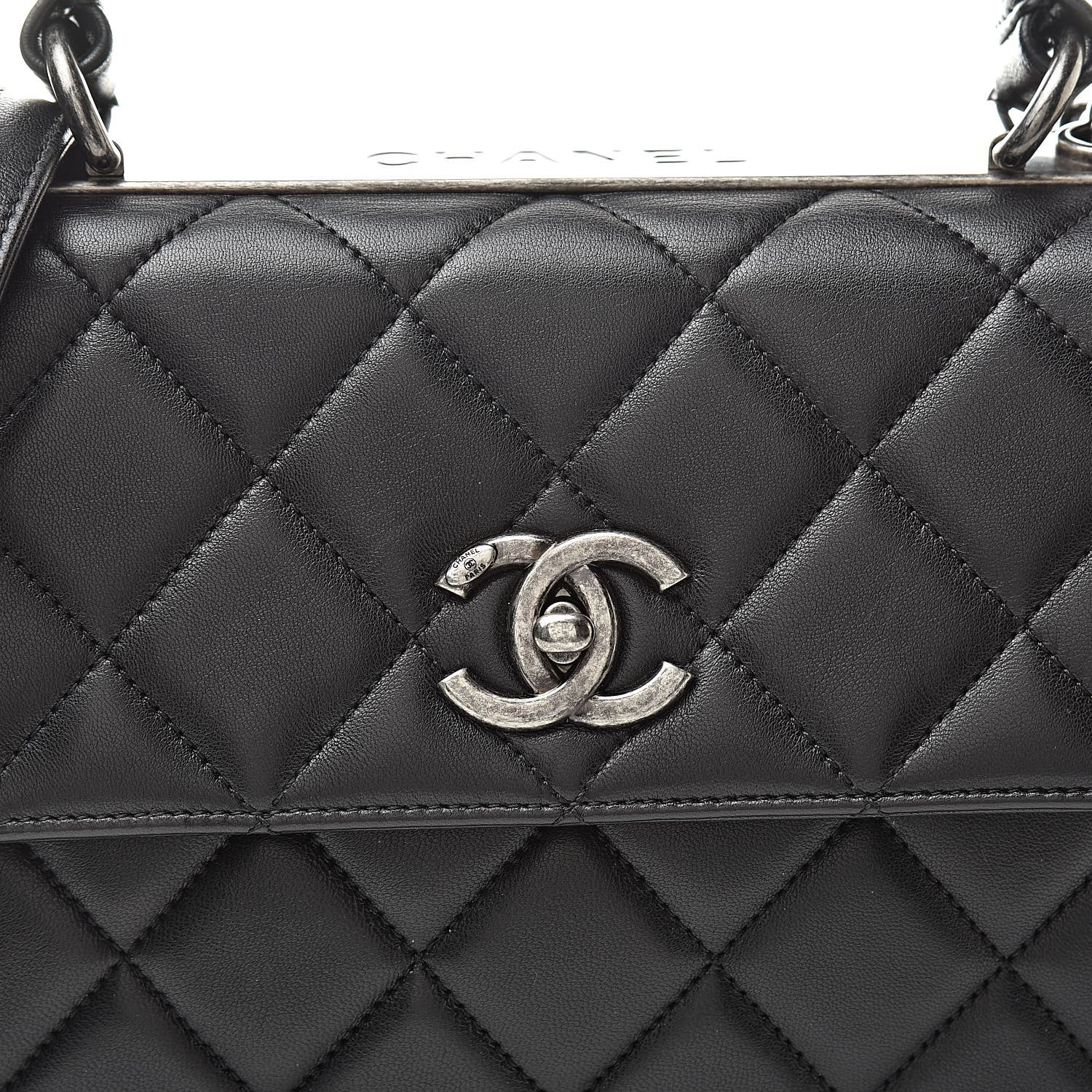 Chanel Lambskin Quilted Small Trendy CC Dual Handle Flap Bag Black 8 of 12