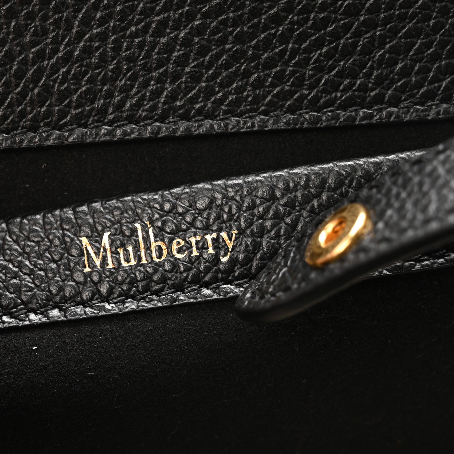 Small Classic Grain Calfskin Mini Bayswater Backpack Black