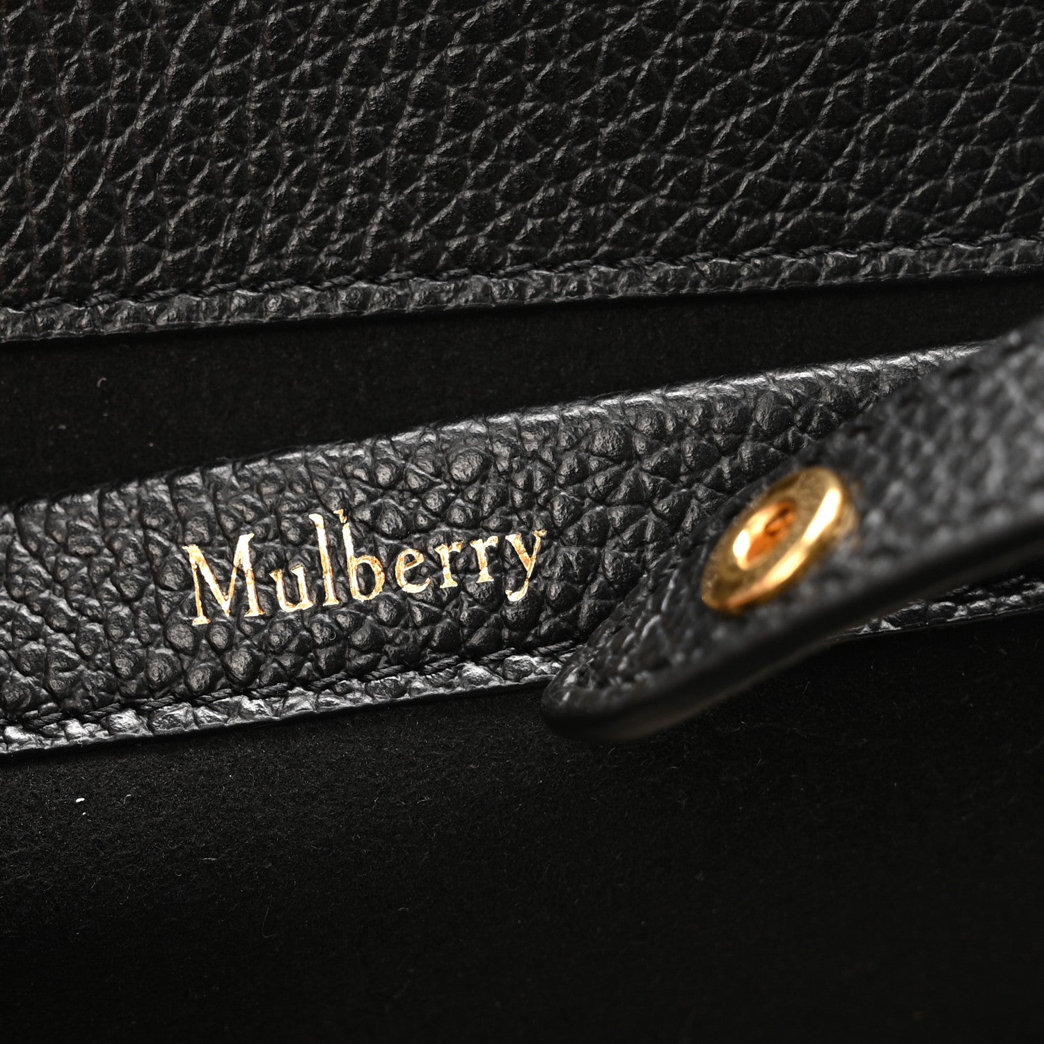 Mulberry Small Classic Grain Calfskin Mini Bayswater Backpack Black 5 of 9