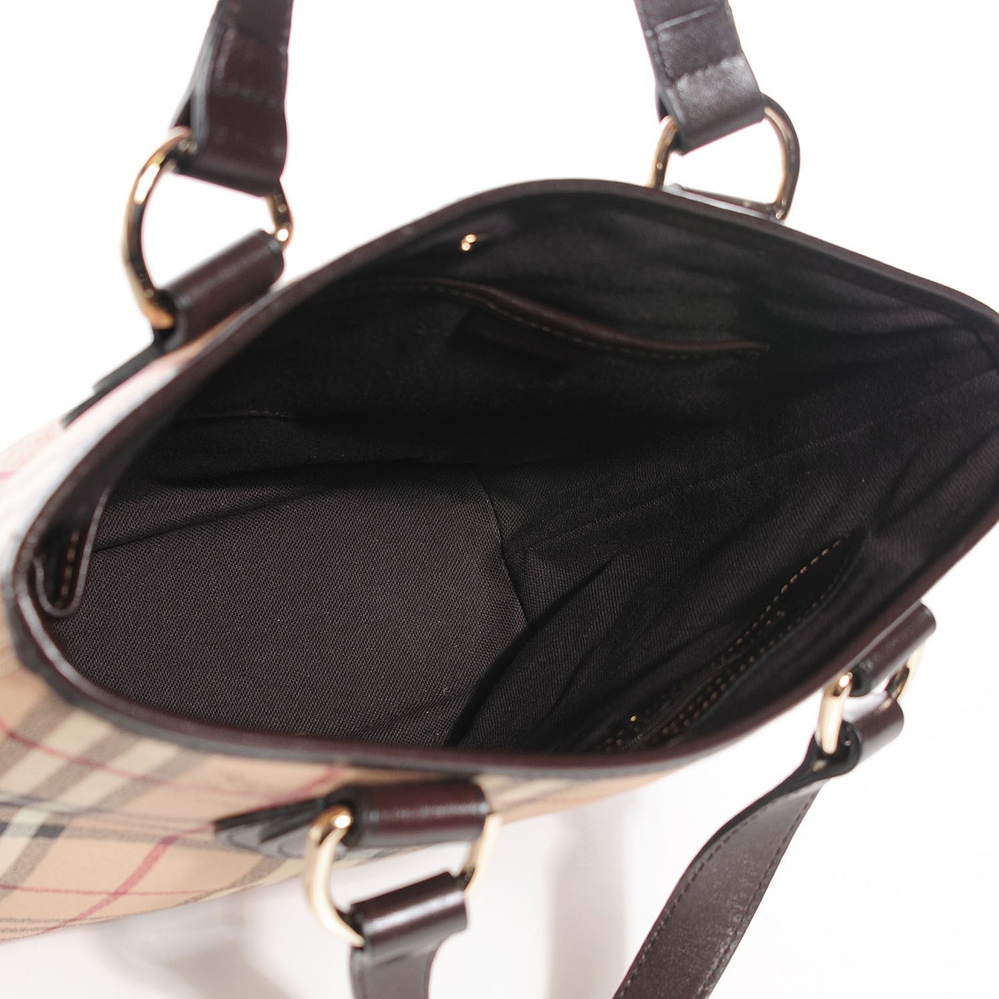 Haymarket Check Medium Tote Chocolate