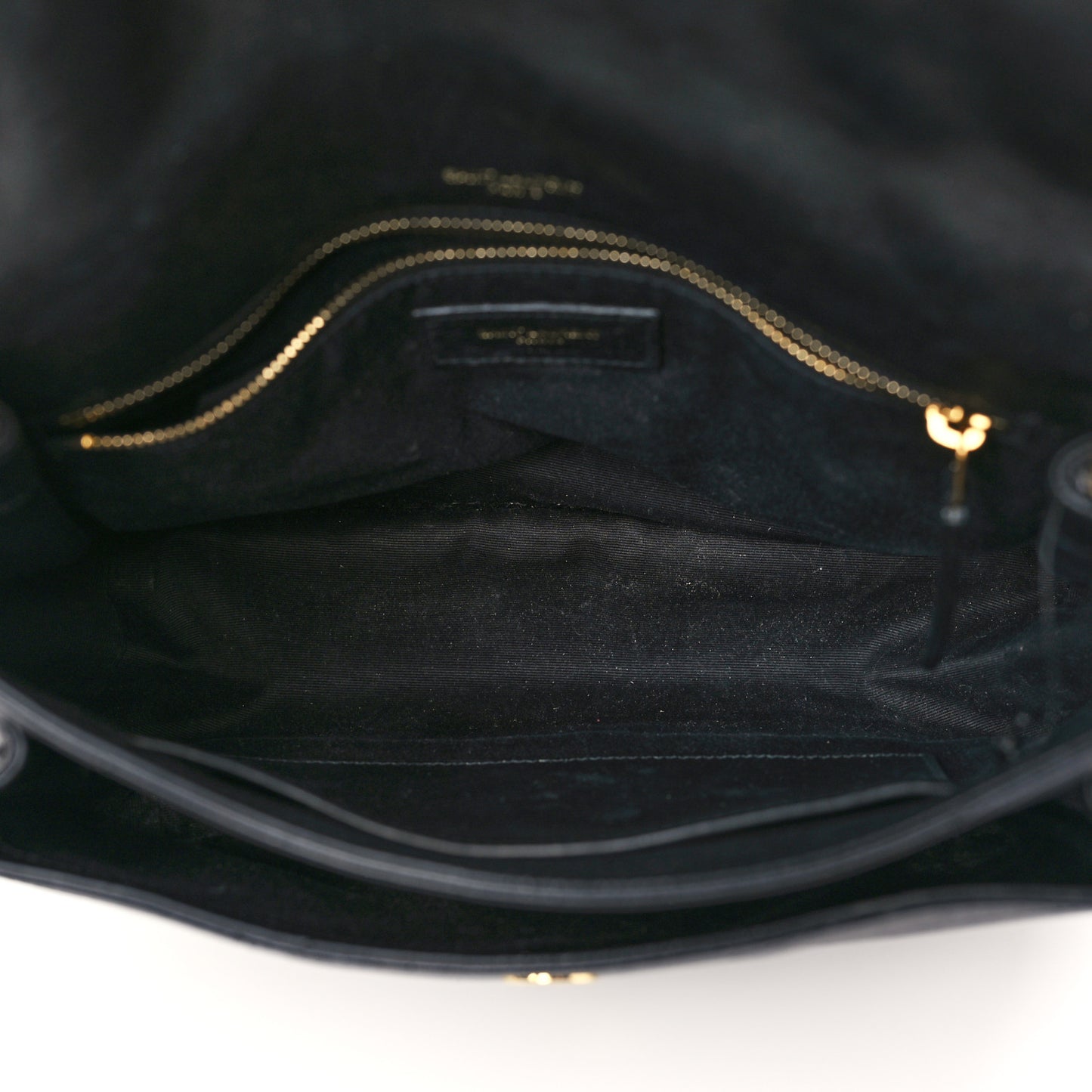 Lambskin Matelasse Monogram Medium Niki Chain Satchel Black