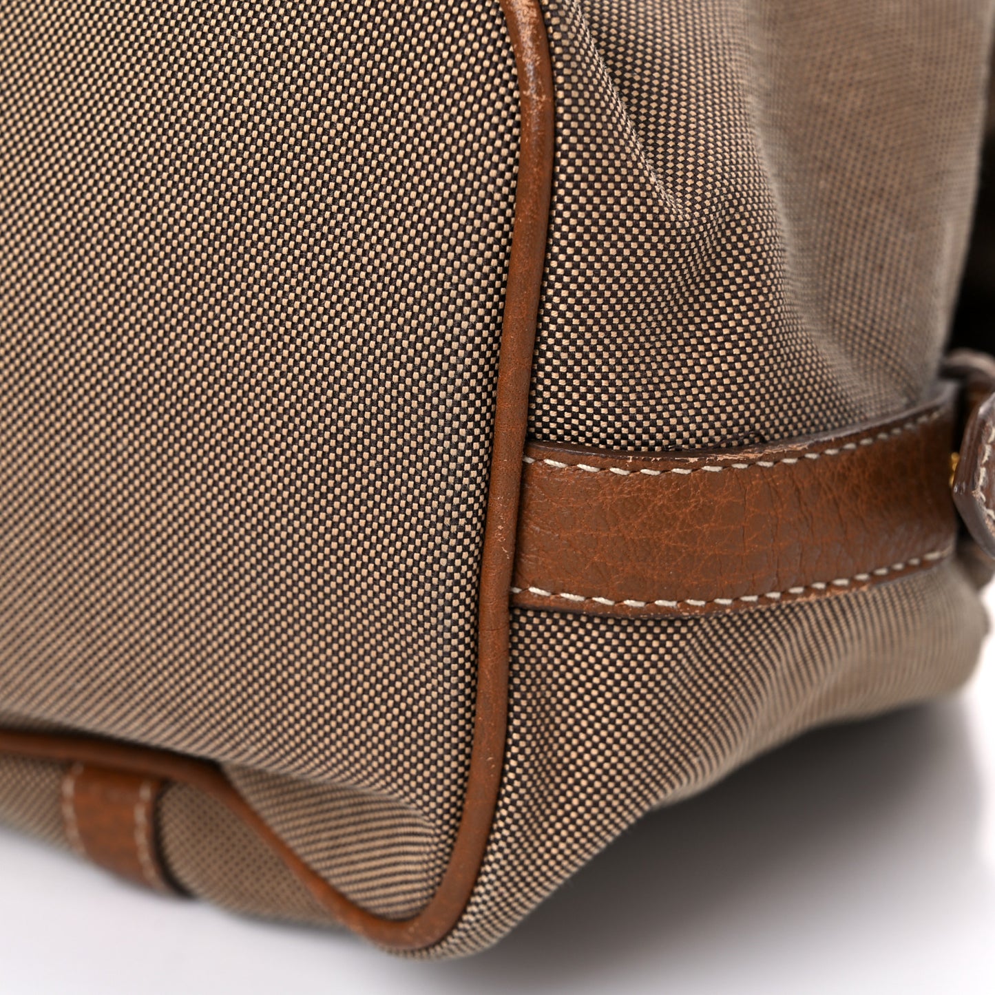 Jacquard Logo Tote Brown