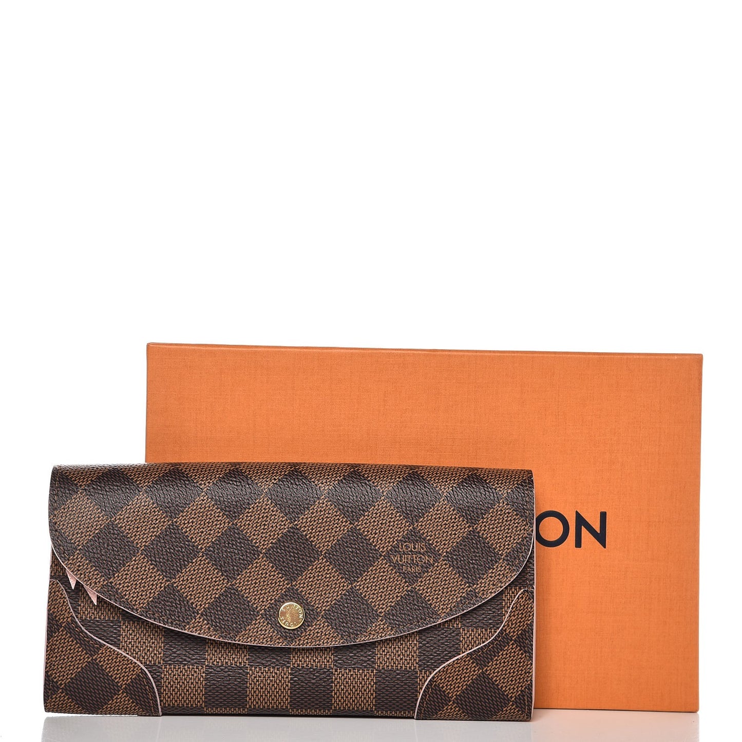 Damier Ebene Caissa Wallet Rose Ballerine