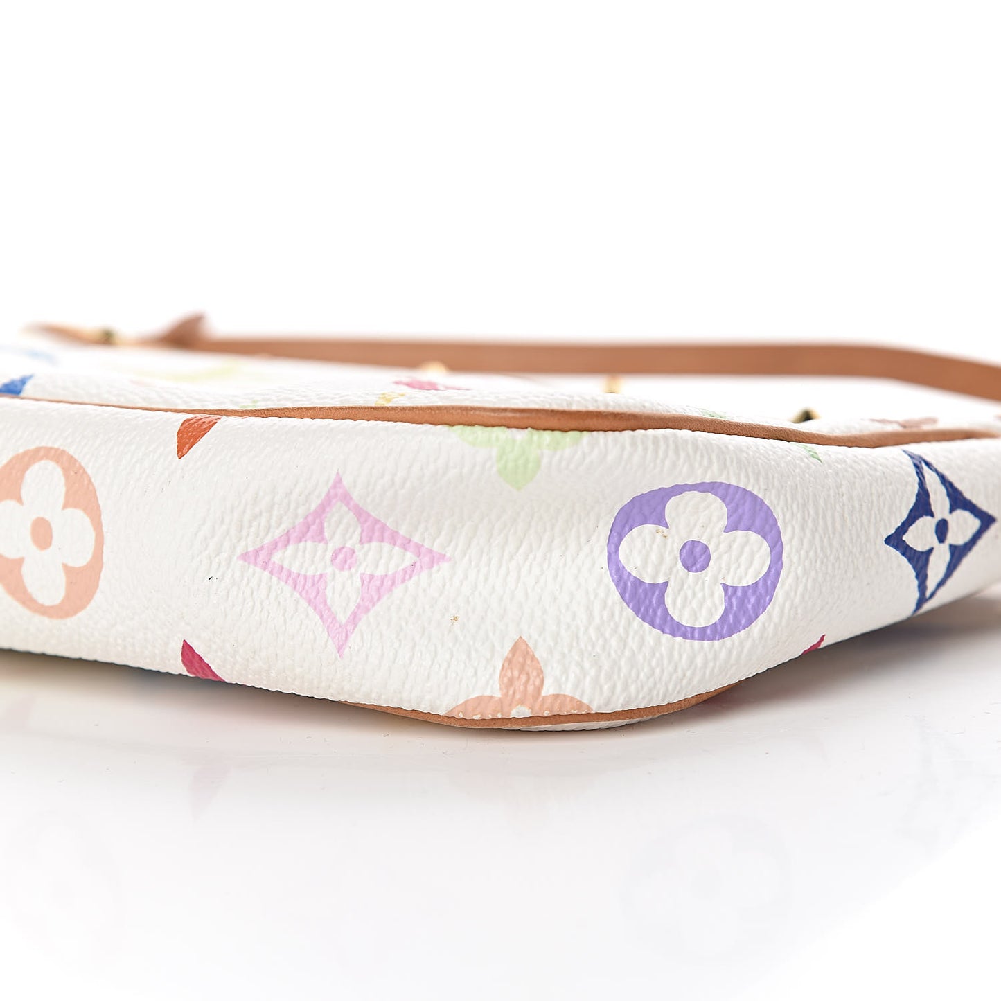 Monogram Multicolor Pochette Accessories White