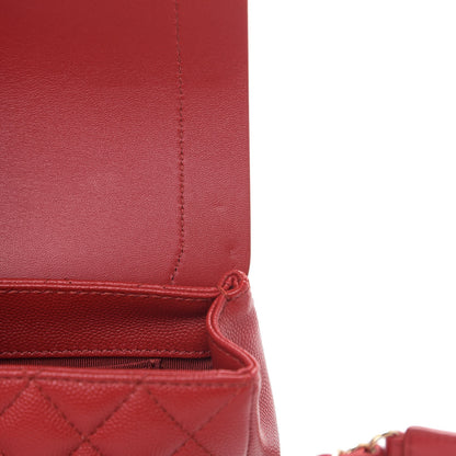 Chanel Caviar Quilted Flap Waist Bag Red 12 of 12