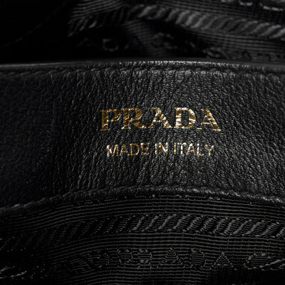 Prada Soft Calfskin Medium Darling Shoulder Bag Black 6 of 9