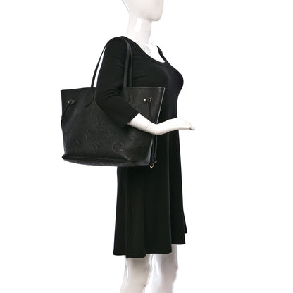 Louis Vuitton Empreinte Monogram Giant Neverfull MM Black 2 of 8