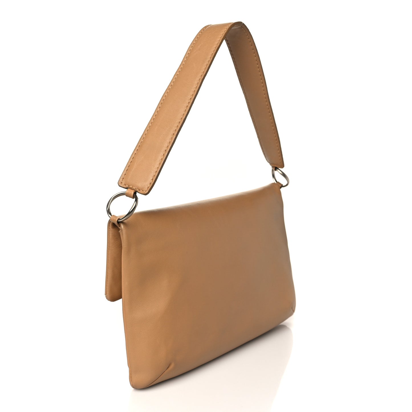 Lambskin Mademoiselle Chocolate Bar Shoulder Bag Beige