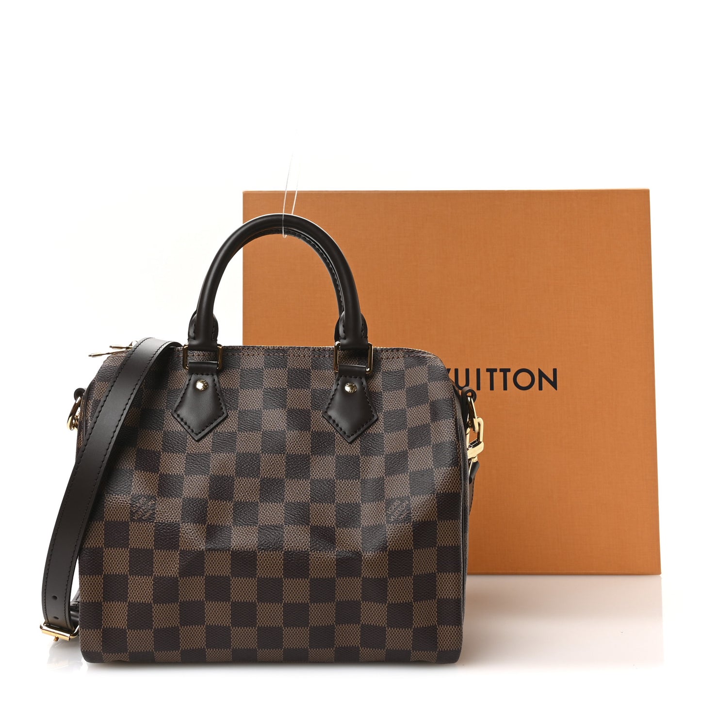 Damier Ebene Speedy Bandouliere 25