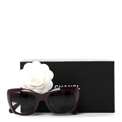 Chanel Acetate Square Sunglasses 71395 Purple 8 of 8