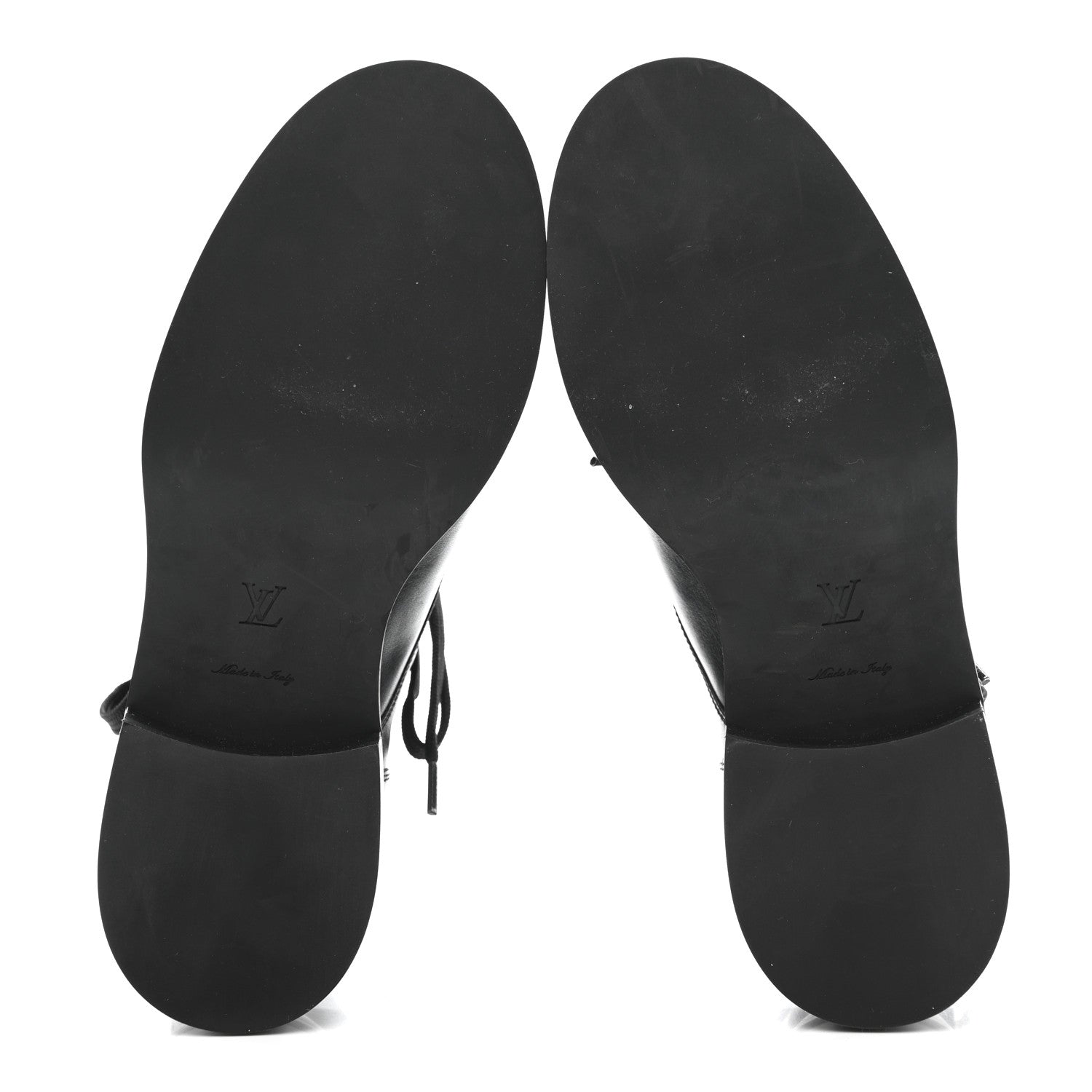 Louis Vuitton Calfskin Wonderland Flat Ranger Boots 37 Black 6 of 8