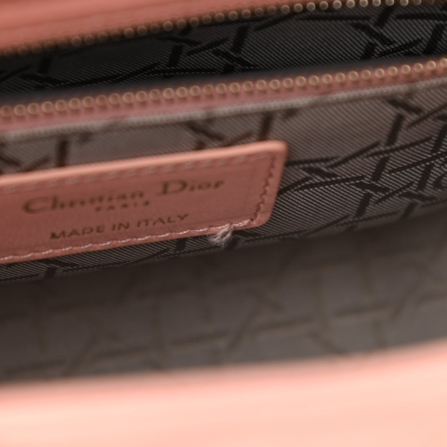 Lambskin Cannage Small My ABCDior Lady Dior Rose Clair