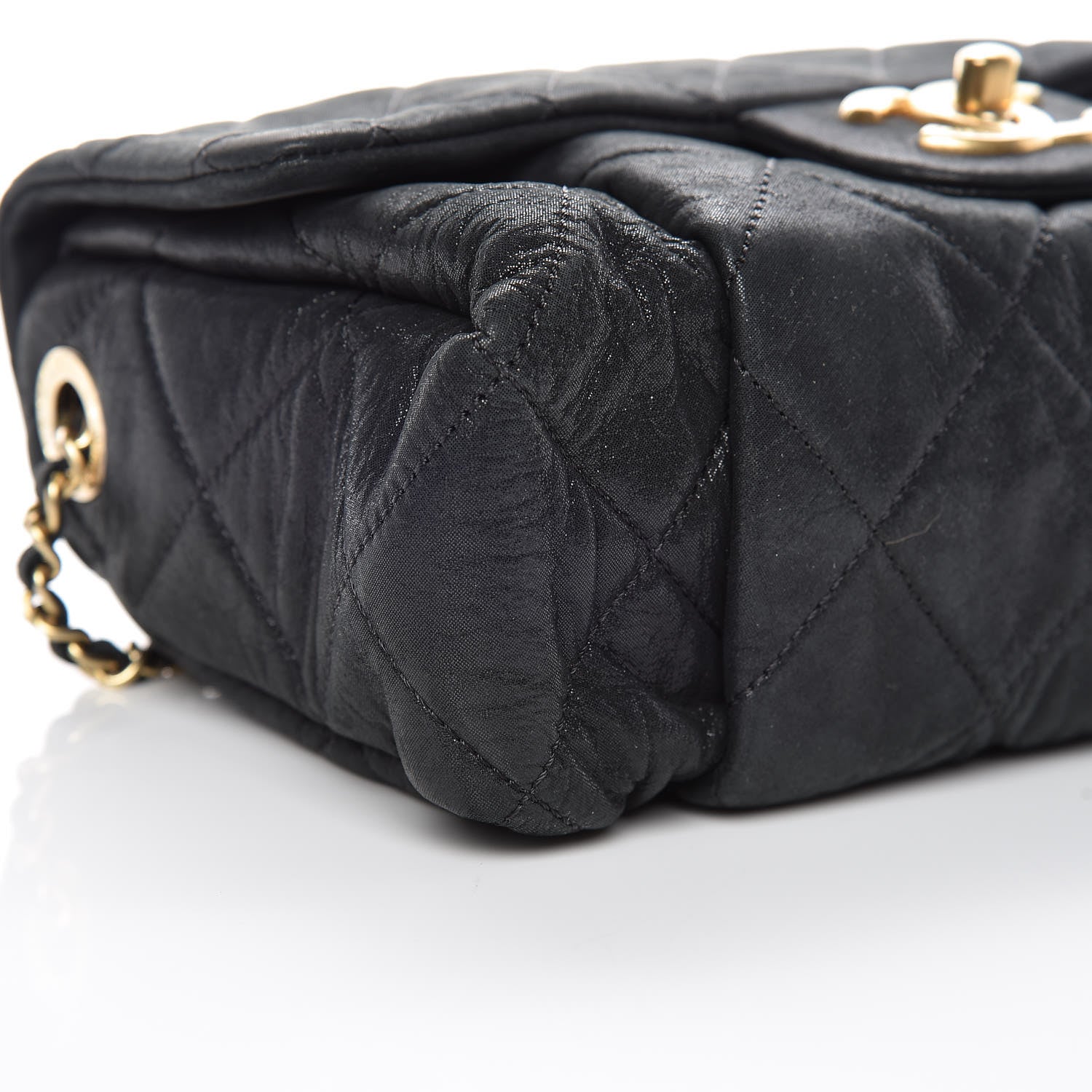 Chanel Iridescent Calfskin Quilted Small Chic Quilt Flap Black 8 of 10