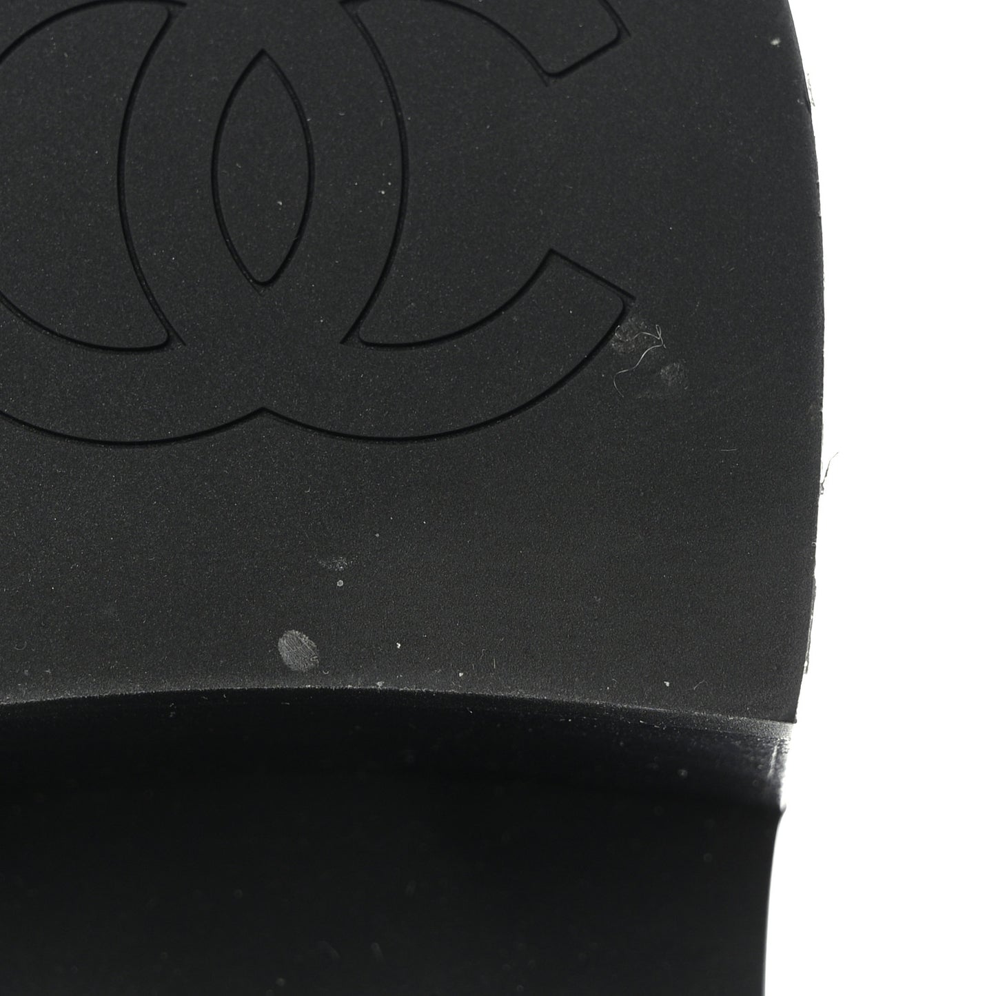 Lambskin Quilted Cap Toe CC Turnlock Booties 35 Black