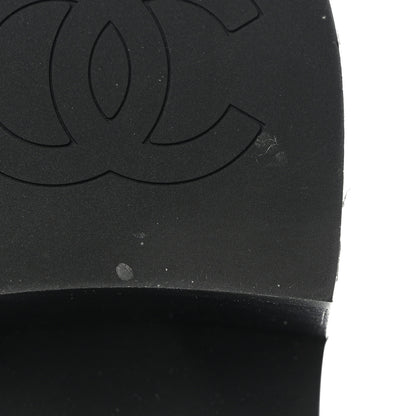 Chanel Lambskin Quilted Cap Toe CC Turnlock Booties 35 Black 10 of 12