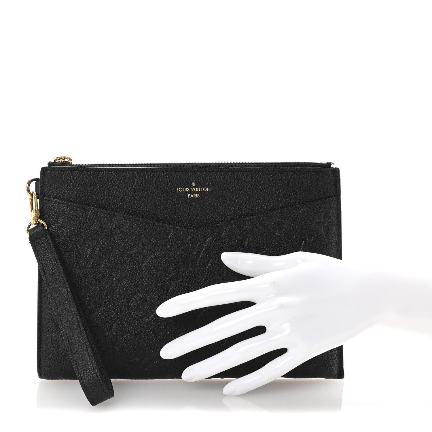 Louis Vuitton Empreinte Pochette Melanie MM Black 2 of 8