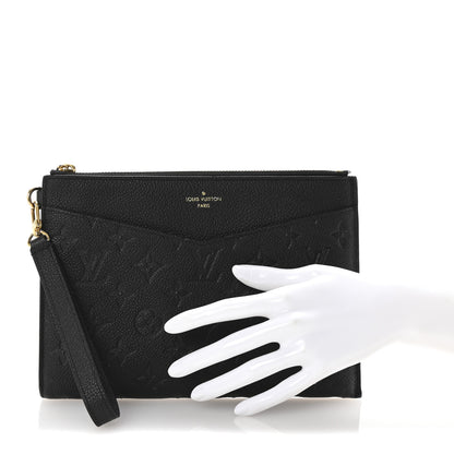 Louis Vuitton Empreinte Pochette Melanie MM Black 2 of 8