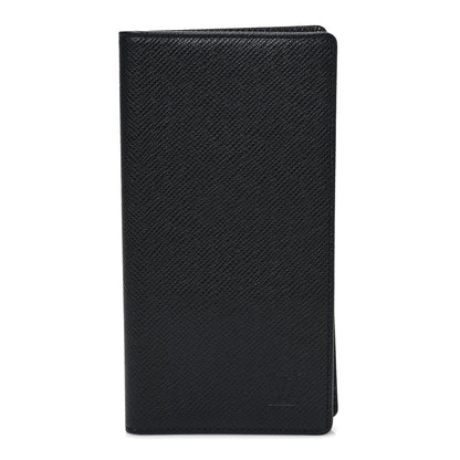 Louis Vuitton Taiga Brazza Wallet Black 1 of 7
