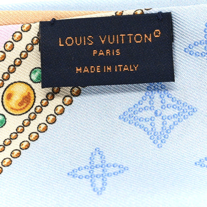 Louis Vuitton Silk LV Locks Bandeau Beige 3 of 3