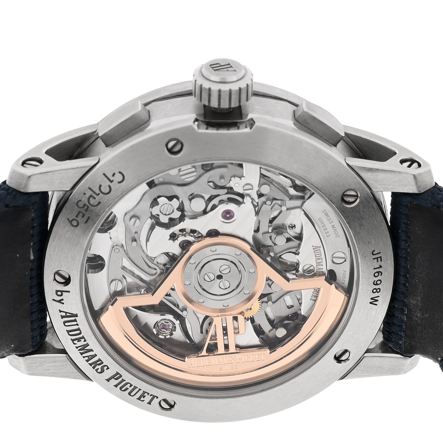 Audemars Piguet Stainless Steel Fabric 41mm Code 11.59 Automatic Watch Blue 26393ST.OO.A348KB.01 4 of 5