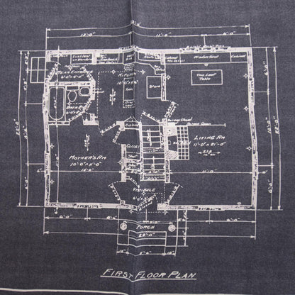 Louis Vuitton Silk Floor Plan Print Scarf Blue 5 of 5