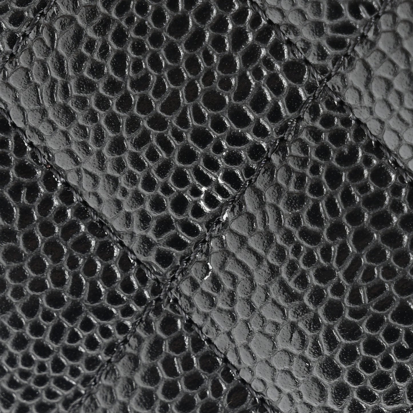 Caviar Quilted Compact Flap Wallet Black