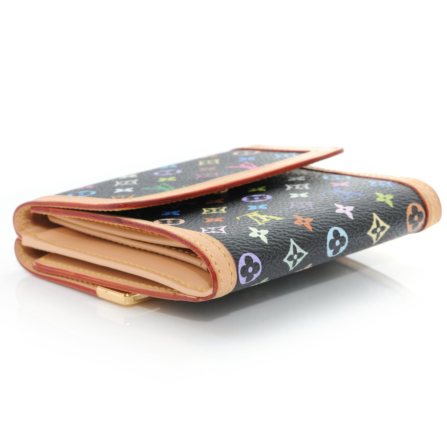 Monogram Multicolor Porte-Monnaie Billets Wallet Black