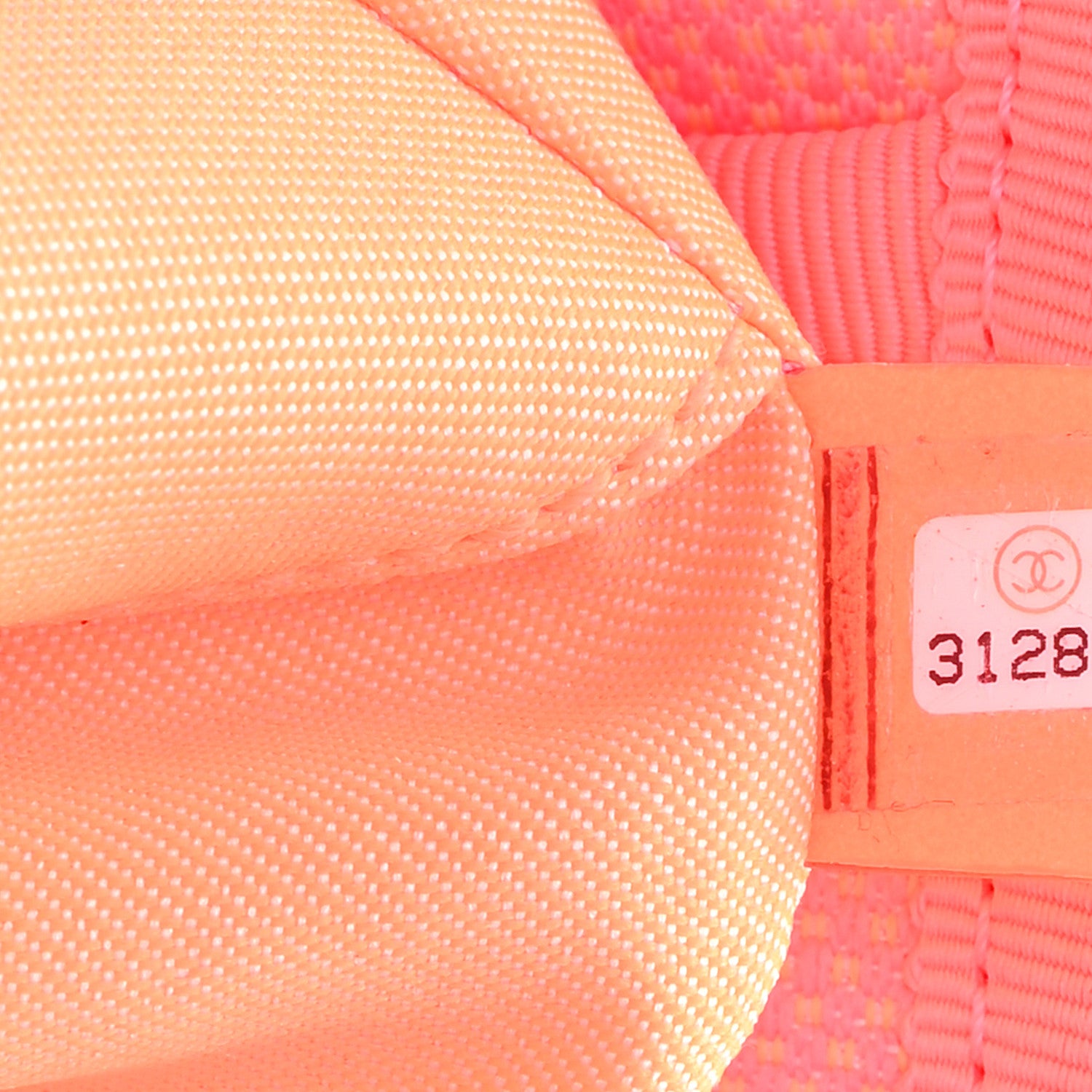 Chanel Canvas Mini Deauville Tote Pink Orange 7 of 10